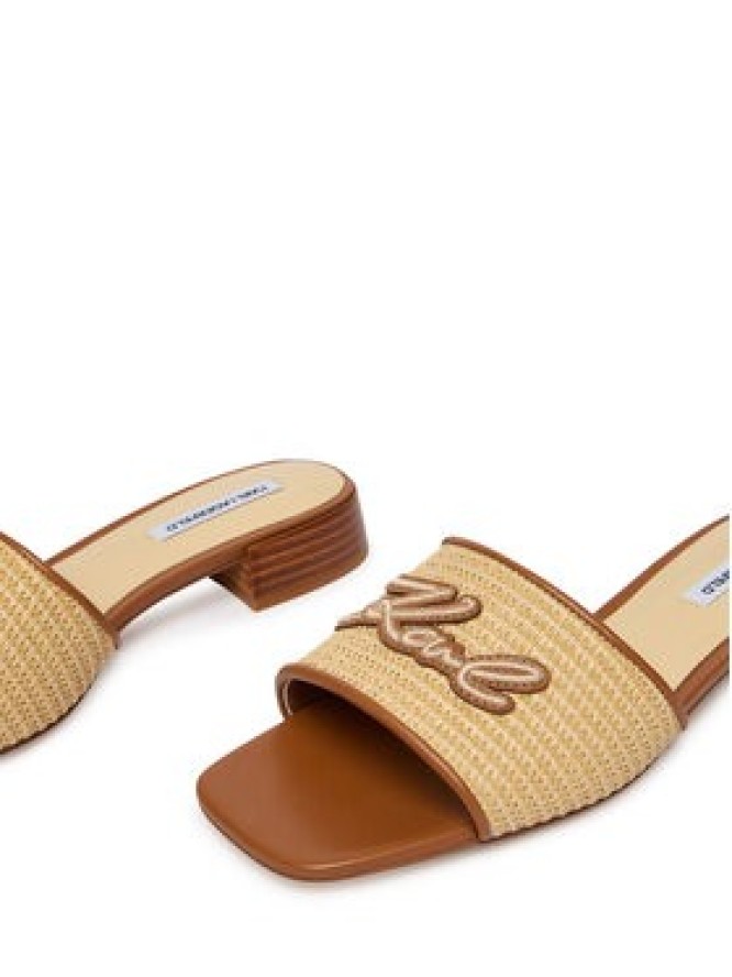 KARL LAGERFELD Klapki Petalo II KL80700A Beżowy