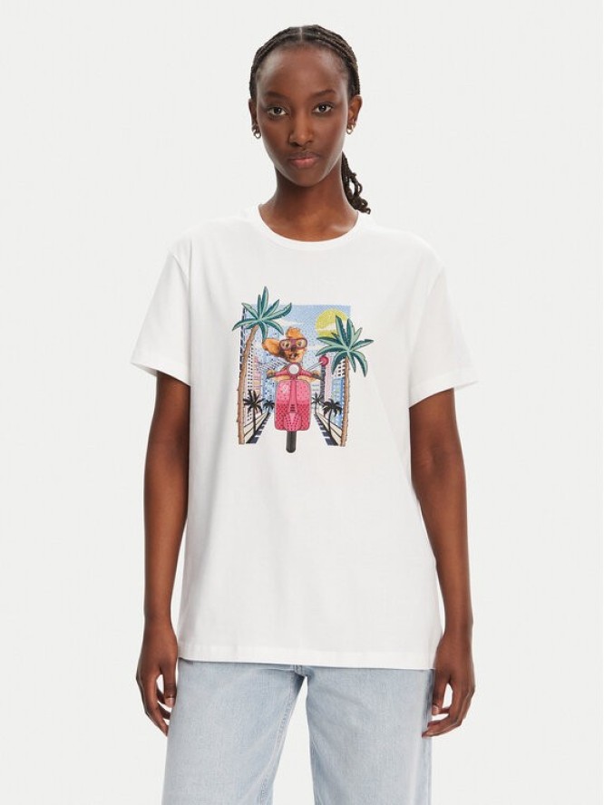 Liu Jo T-Shirt WA5260 JS003 Biały Regular Fit