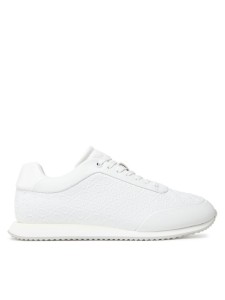 Calvin Klein Sneakersy Runner Lace Up Mono Pu HW0HW02574 Biały