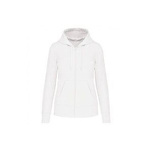 Ekologiczna damska bluza rozpinana z kapturem Kariban