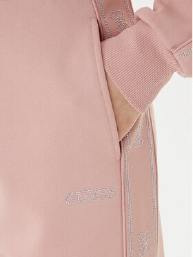 Guess Spodnie dresowe V5BB23 KCX22 Różowy Regular Fit