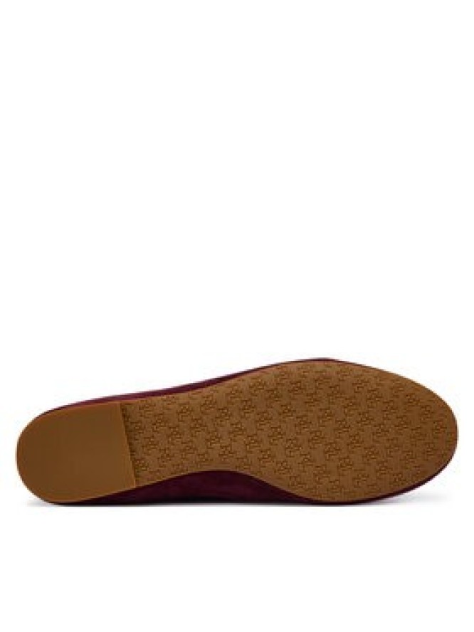 LAUREN RALPH LAUREN Baleriny Jayna Mj Fl 802P18425001 Bordowy