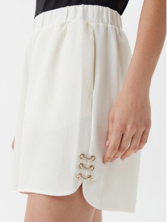 Liu Jo Szorty materiałowe TA5227 J4869 Écru Relaxed Fit