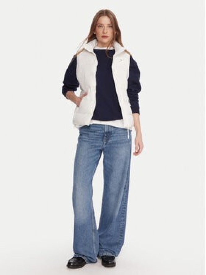Tommy Jeans Bezrękawnik DW0DW21622 Biały Slim Fit