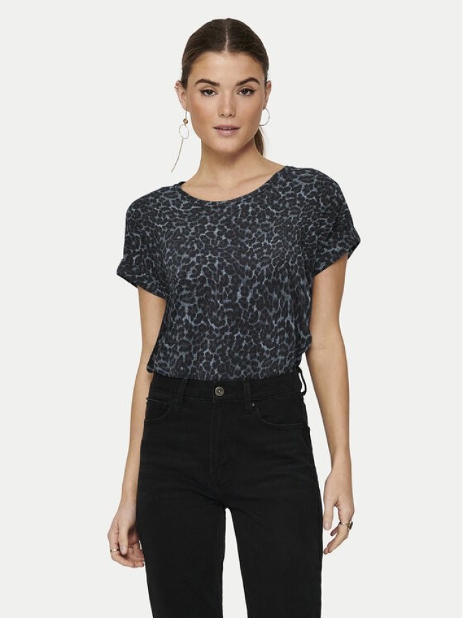 ONLY T-Shirt Moster 15182852 Szary Regular Fit