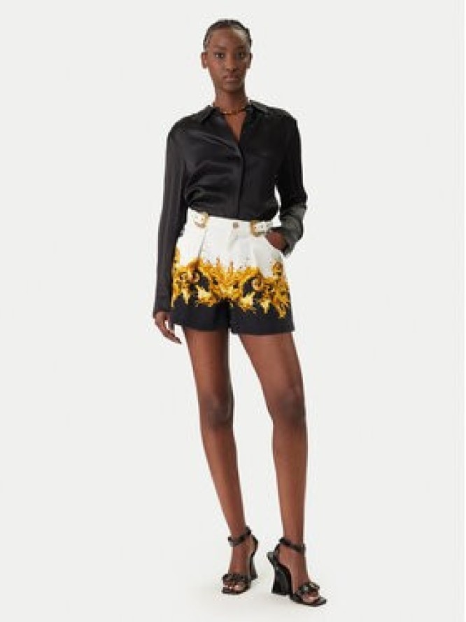 Versace Jeans Couture Szorty materiałowe 80HAD55P ES163 Biały Straight Fit