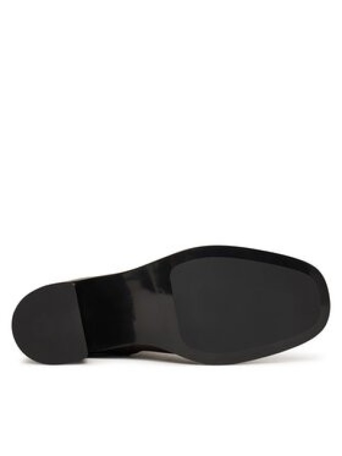 Calvin Klein Botki Block Heel Ank Boot Lth Hdw HW0HW03171 Brązowy
