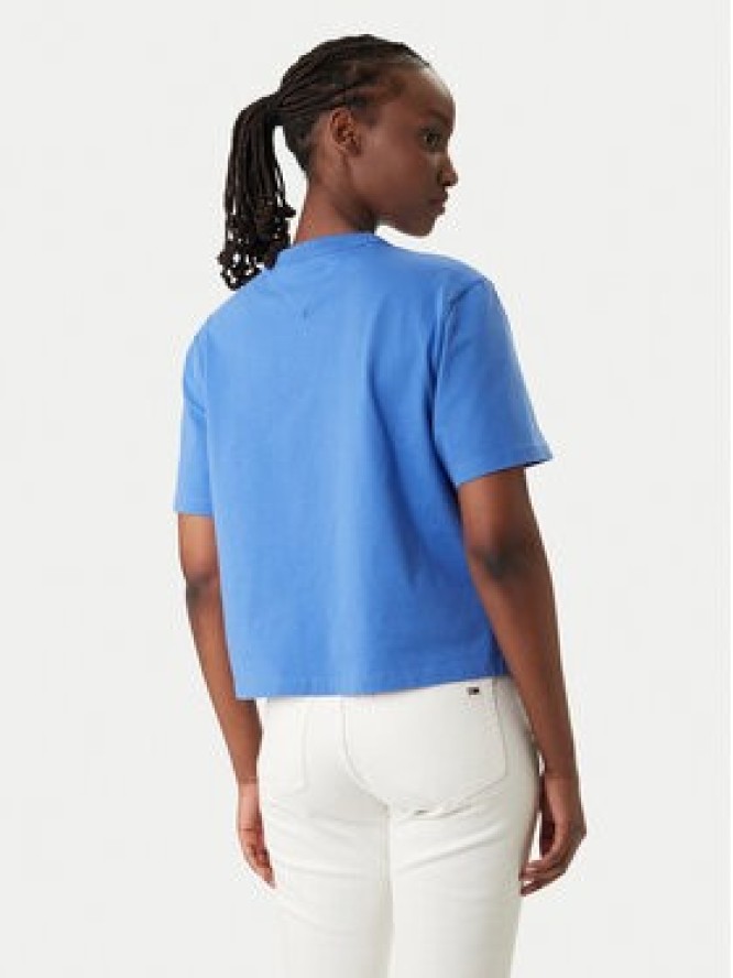 Tommy Jeans T-Shirt DW0DW22202 Niebieski Boxy Fit