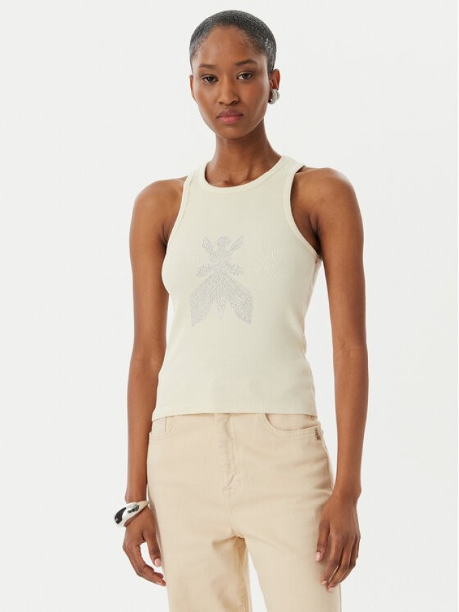 Patrizia Pepe Top 8M1768/J373-W413 Beżowy Slim Fit