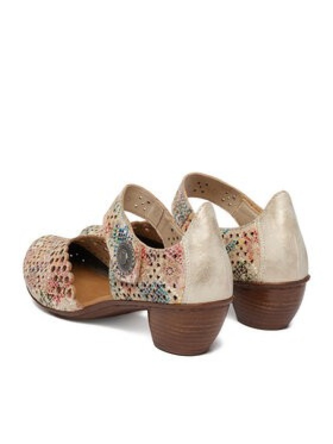 Rieker Półbuty 43753-91 Beżowy