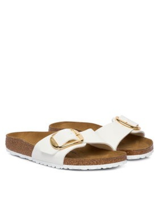 Birkenstock Klapki Madrid Big Buckle 1019814 Biały