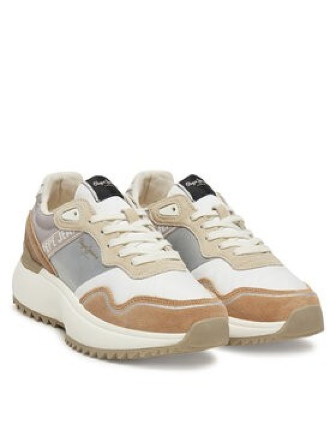 Pepe Jeans Sneakersy Kimi Glam PLS60042 Beżowy