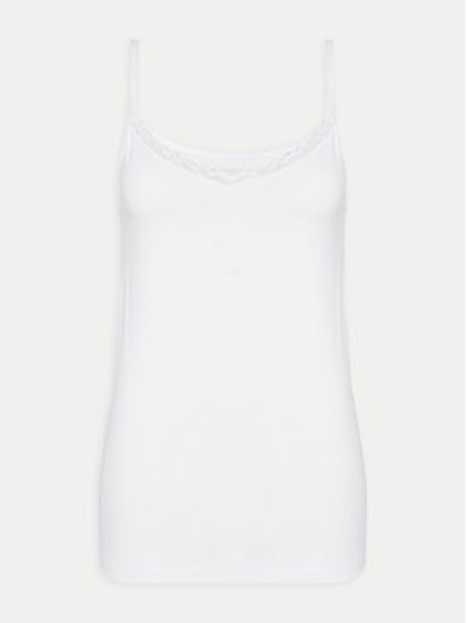 Triumph Top Feel Of Cotton 10224994 Biały Slim Fit