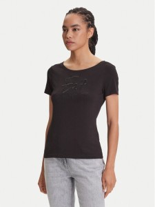 EA7 Emporio Armani T-Shirt 7W000184 AF10373 UC001 Czarny Regular Fit