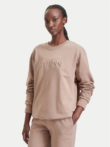 Guess Bluza O5RQ03 KCO31 Brązowy Regular Fit