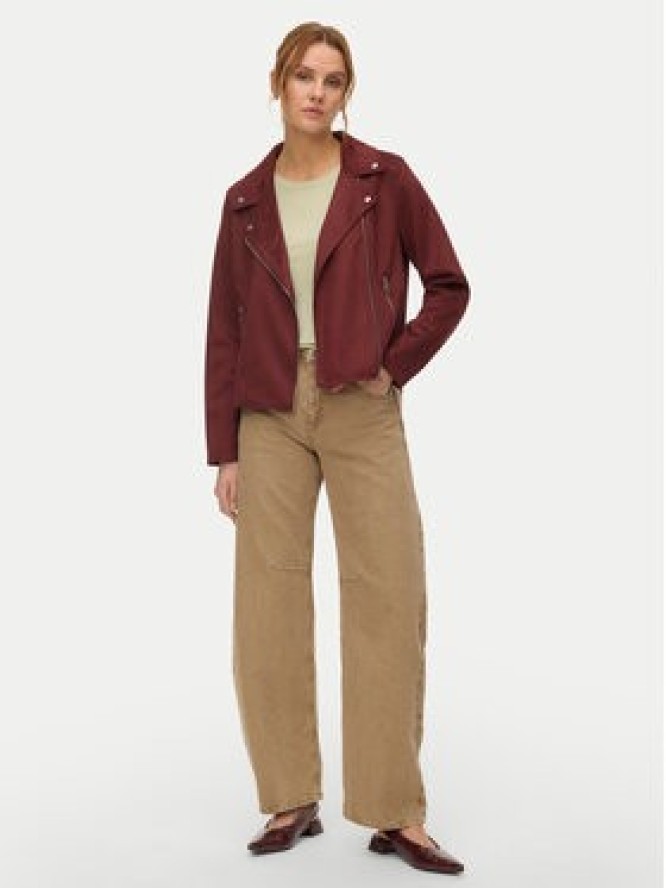 Vero Moda Kurtka z imitacji skóry Jose 10300938 Bordowy Regular Fit