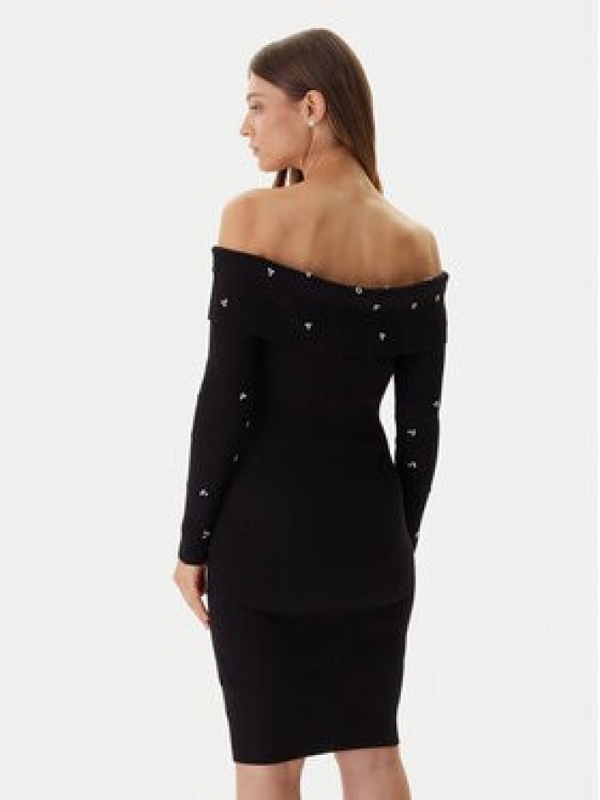 Guess Sukienka dzianinowa W5BK64 Z2YJ2 Czarny Slim Fit