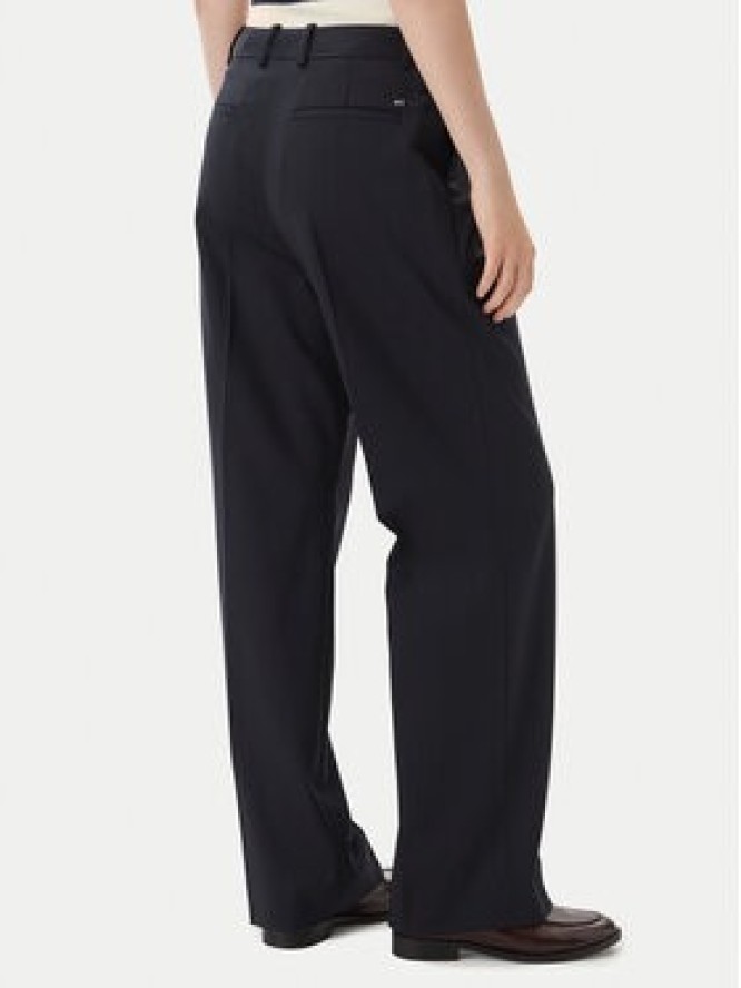 Tommy Hilfiger Spodnie materiałowe Timeless WW0WW48352 Granatowy Straight Fit