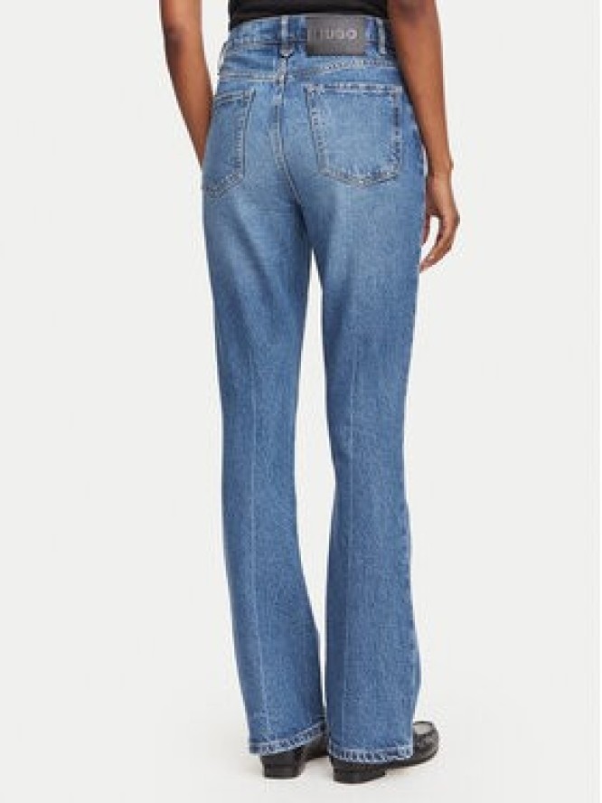 HUGO Jeansy Geflare_2 50566178 Niebieski Flare Fit