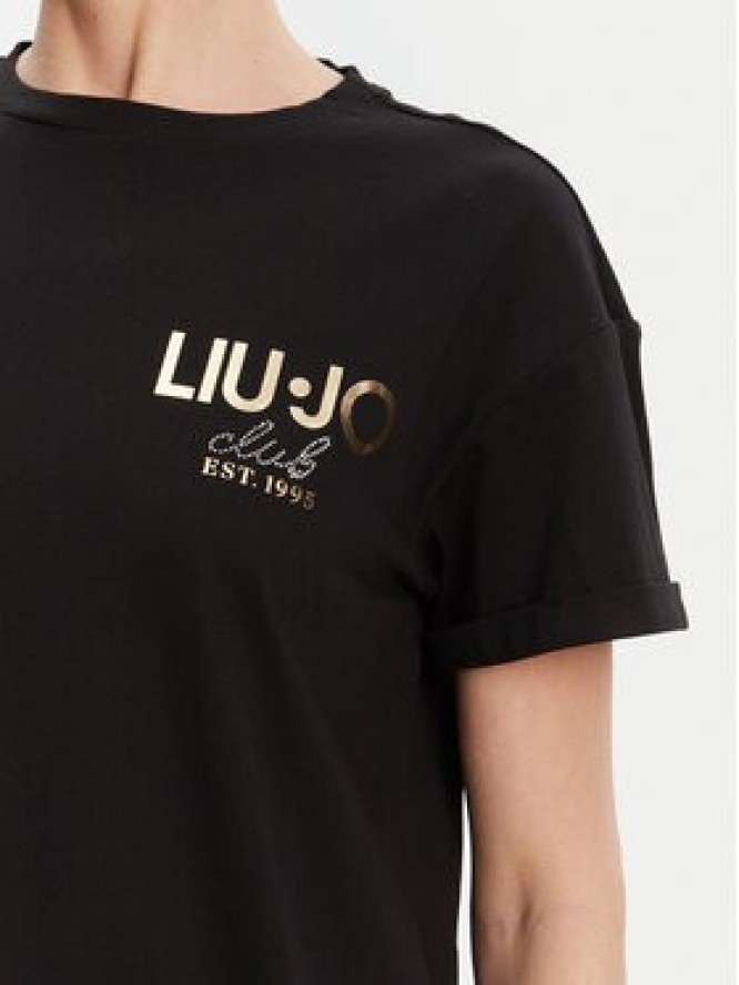 Liu Jo T-Shirt WA5007 JS923 Czarny Relaxed Fit