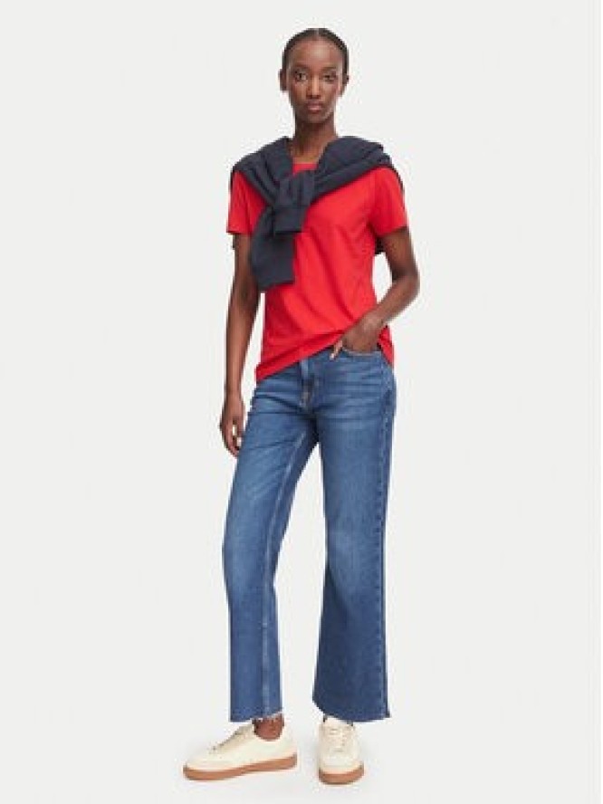 BOSS Jeansy Angela 50564436 Granatowy Flared Fit