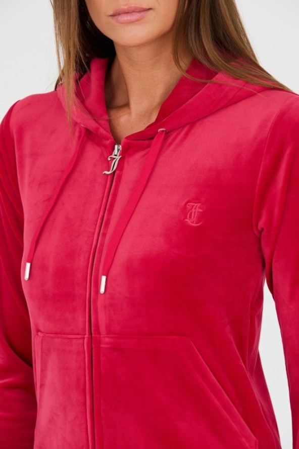 JUICY COUTURE Czerwona damska bluza Robertson, Rozmiar M