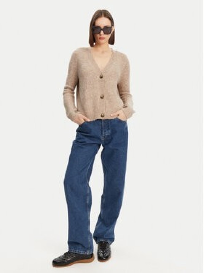 ONLY Kardigan Zoey 15332549 Beżowy Regular Fit