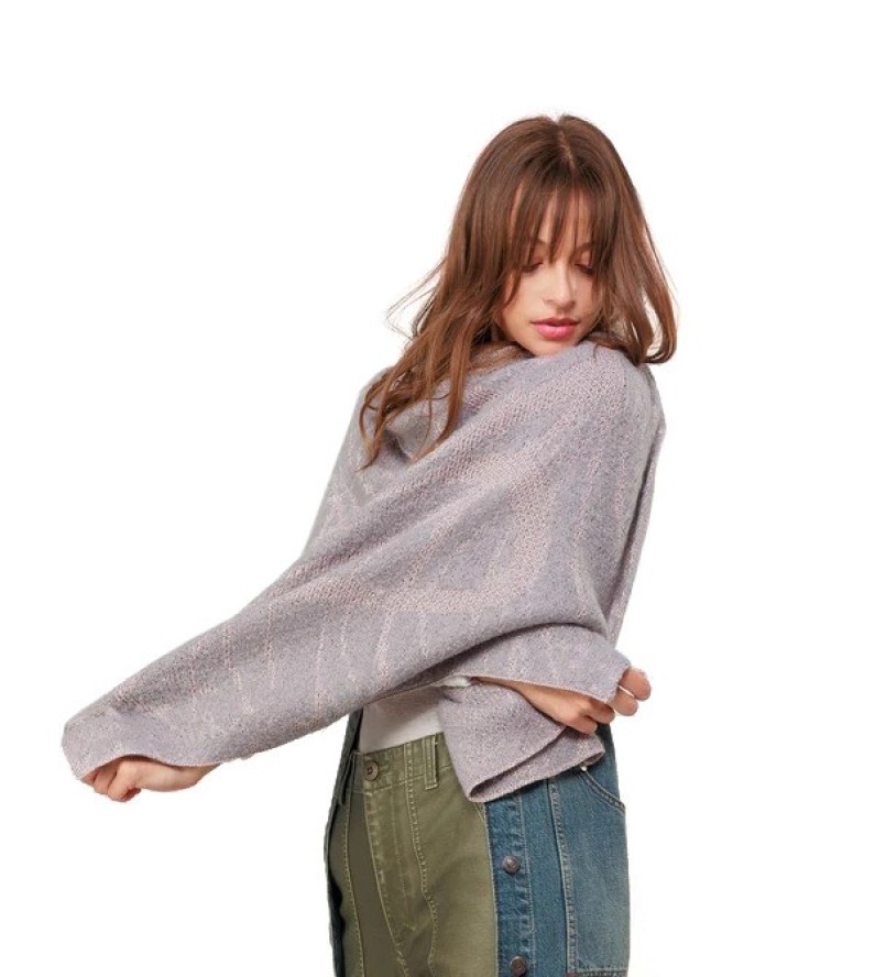 Szary Mięciutki Szal Damski Anekke