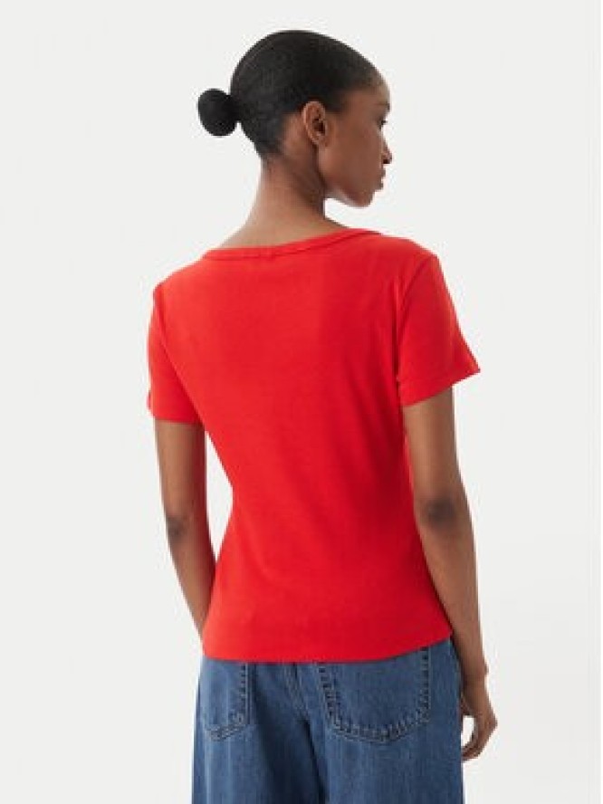 Tommy Hilfiger T-Shirt WW0WW49250 Czerwony Slim Fit