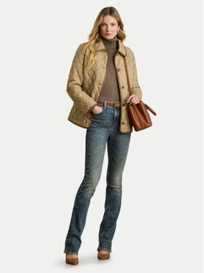 LAUREN RALPH LAUREN Kurtka przejściowa 2,9798E+11 Beżowy Straight Fit