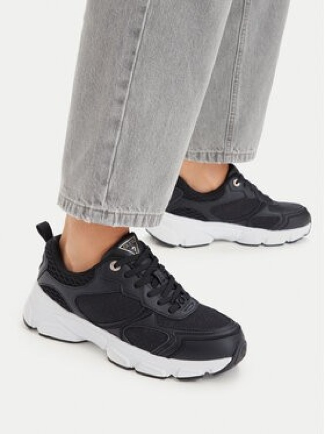 Guess Sneakersy FLTIDY ELE12 Czarny