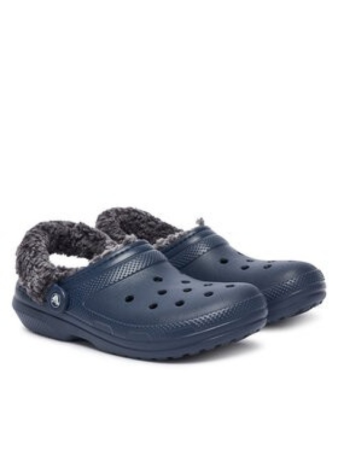Crocs Klapki Classic Fleece Lined Clog Quartz 211396 Granatowy