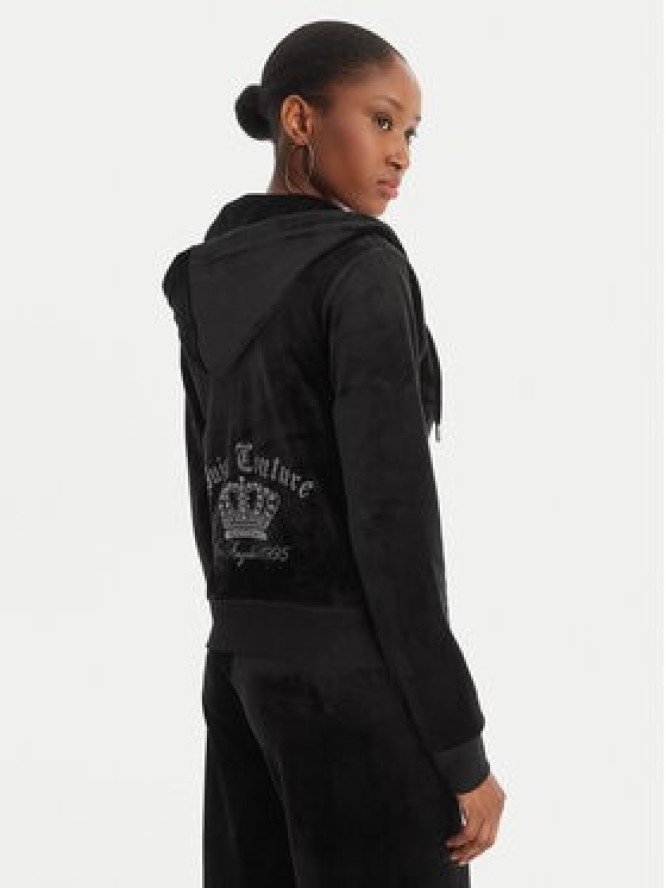 Juicy Couture Bluza Gothic Crown JCBAS126805 Czarny Slim Fit