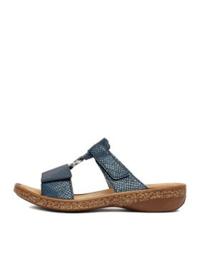 Rieker Klapki CEO-628P9-14 Granatowy