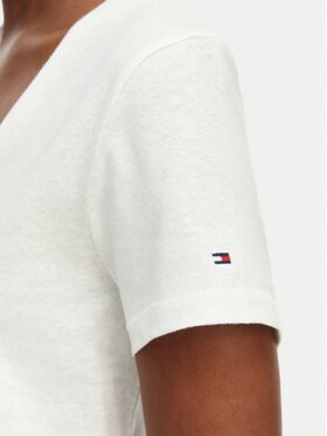 Tommy Hilfiger T-Shirt WW0WW48704 Biały Regular Fit