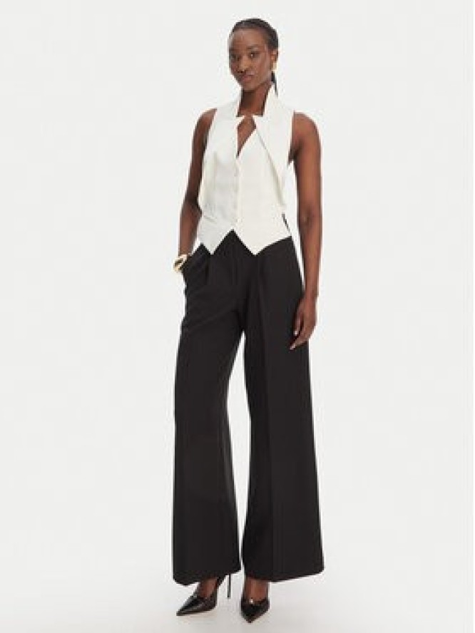 Elisabetta Franchi Kamizelka GL-003-61E2-V290 Biały Regular Fit