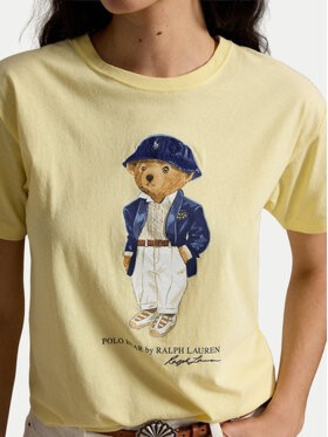 Polo Ralph Lauren T-Shirt 211B17792001 Żółty jasny Regular Fit