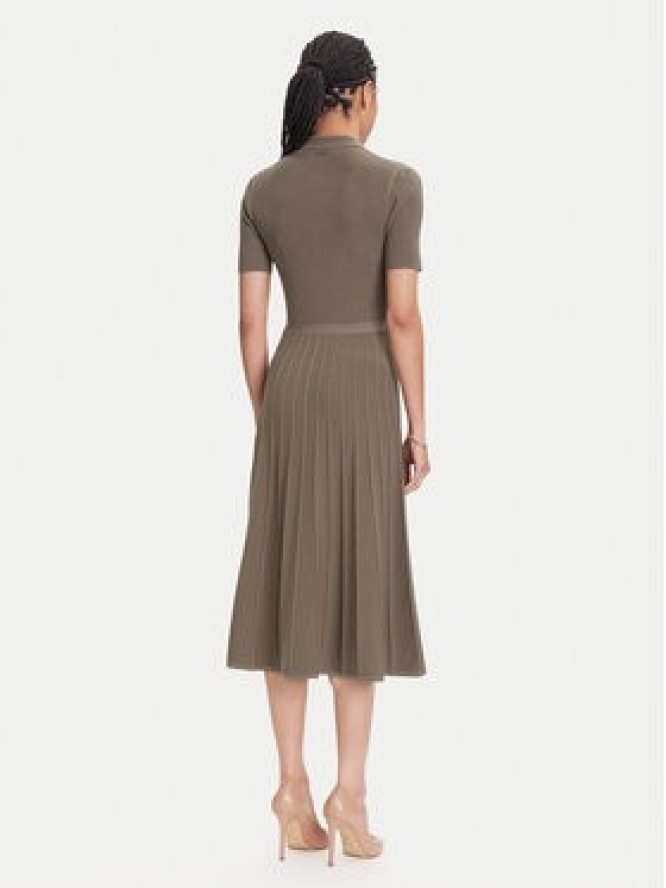 MICHAEL Michael Kors Sukienka dzianinowa MT5834F33D Beżowy Regular Fit