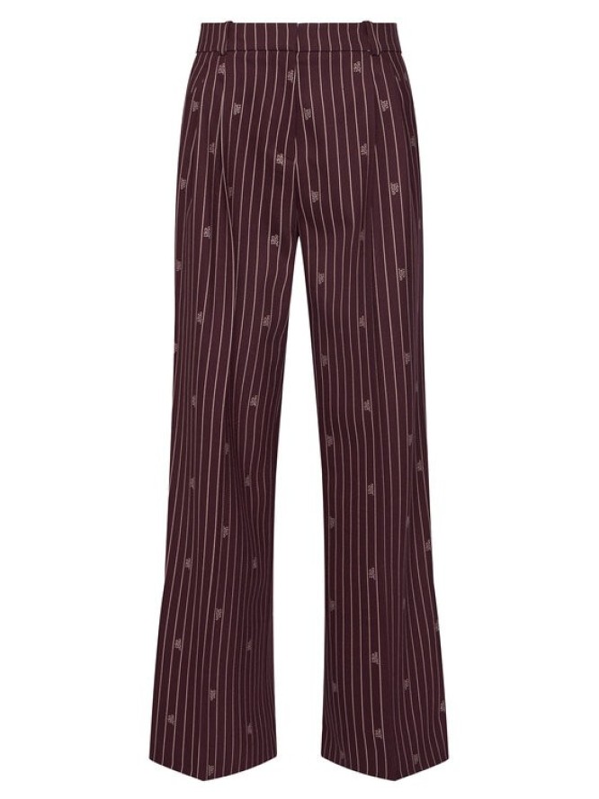 HUGO Spodnie materiałowe Haviri 50554419 Bordowy Relaxed Fit