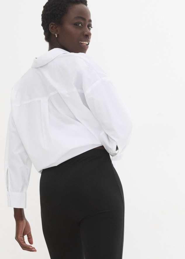 Legginsy capri z mieszanki bawełny