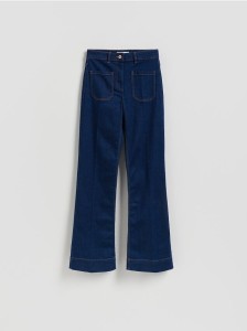 Jeansy flare - niebieski