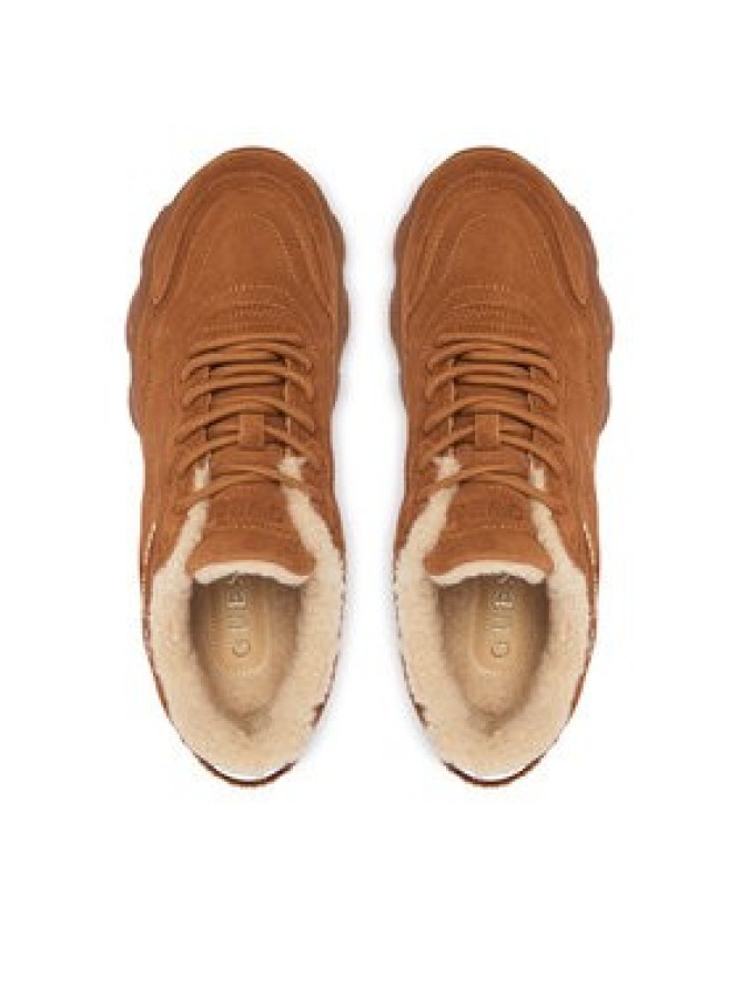 Guess Sneakersy FLFMI3 SUE12 Brązowy