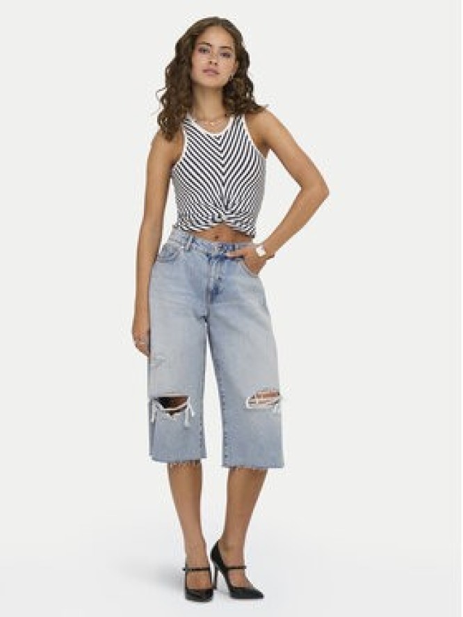 ONLY Szorty jeansowe Cobain 15349183 Niebieski Loose Fit