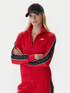 Kappa Bluza 301PSC0 Czerwony Slim Fit