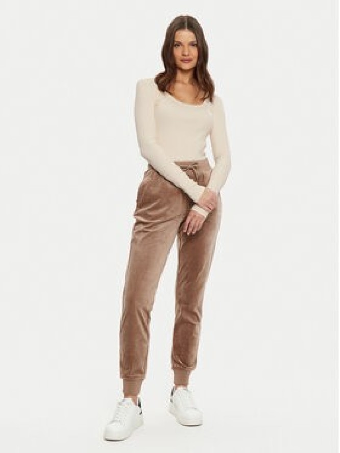 Guess Bluzka V4BP07 K8RT2 Écru Regular Fit