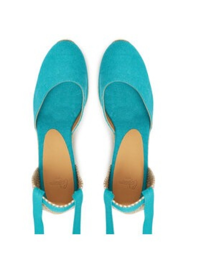 Castañer Espadryle Carina/6/002 021644 Turkusowy