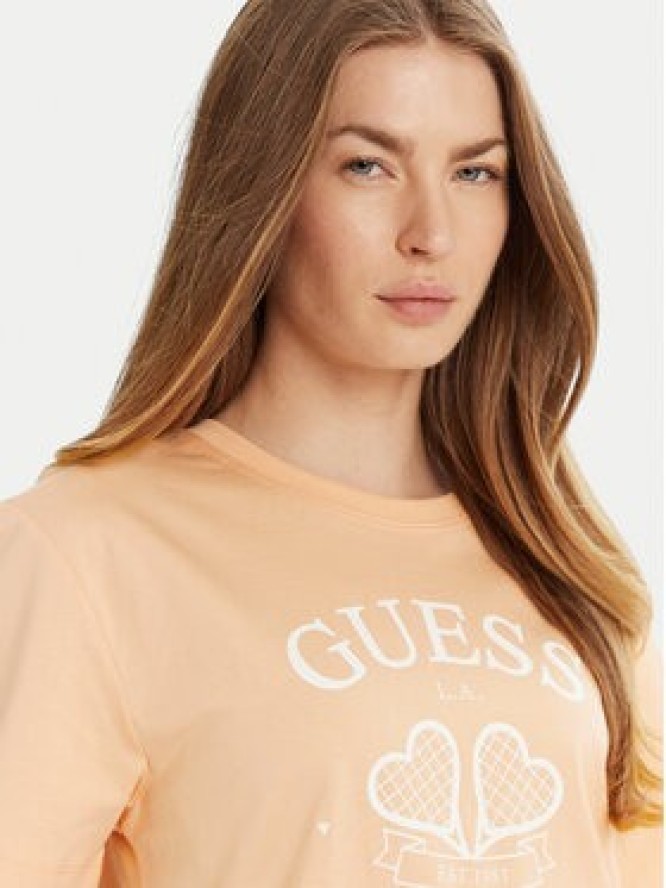 Guess T-Shirt V5GI04 I3Z14 Pomarańczowy Regular Fit