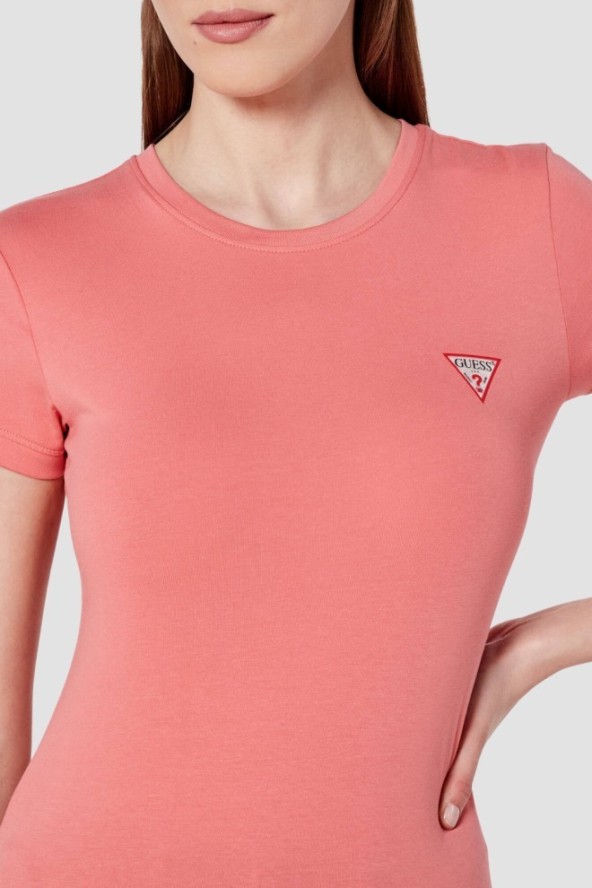 GUESS Różowy damski t-shirt Mini, Rozmiar S