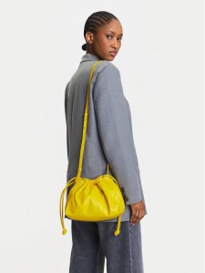 Calvin Klein Jeans Torebka Drawstring Crossbody26 LV04K3060G Żółty