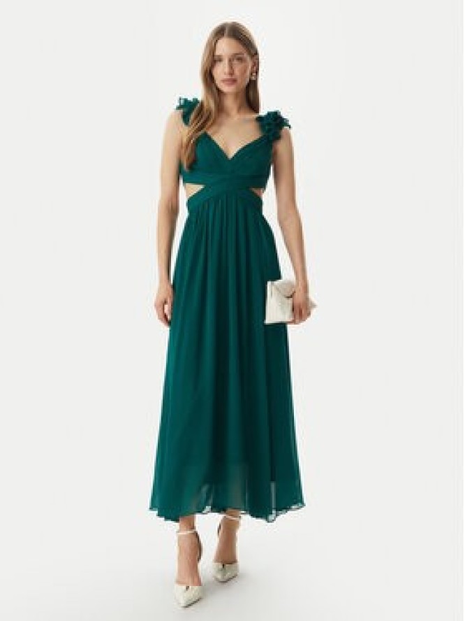 Morgan Sukienka wieczorowa 251-RISSAL Zielony Regular Fit